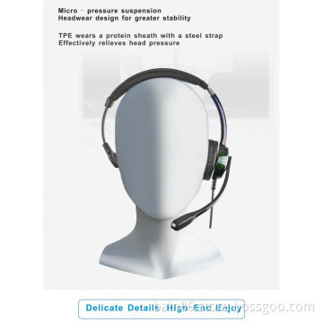 FC21 QD over-ear headset with microphone call center noise-cancelling earphone